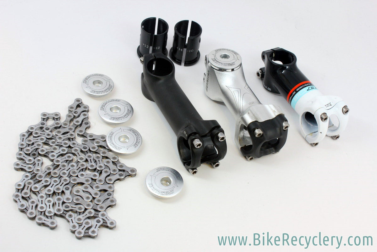 31.8mm Threadless Stem Lot: Specialized Angle Adjust, Felt, Ultegra CH-6600 10-sp Chain, Top Caps