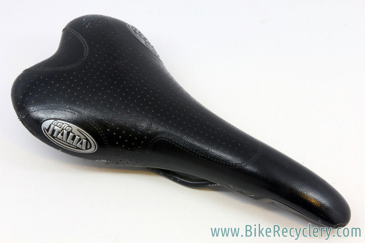 Selle Italia Road Bike Saddle: Black Perforated