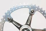 Track / Pista Crankset: Drilled Sugino 47T Chainring, Fluted, 165mm x 144mm BCD, Silver