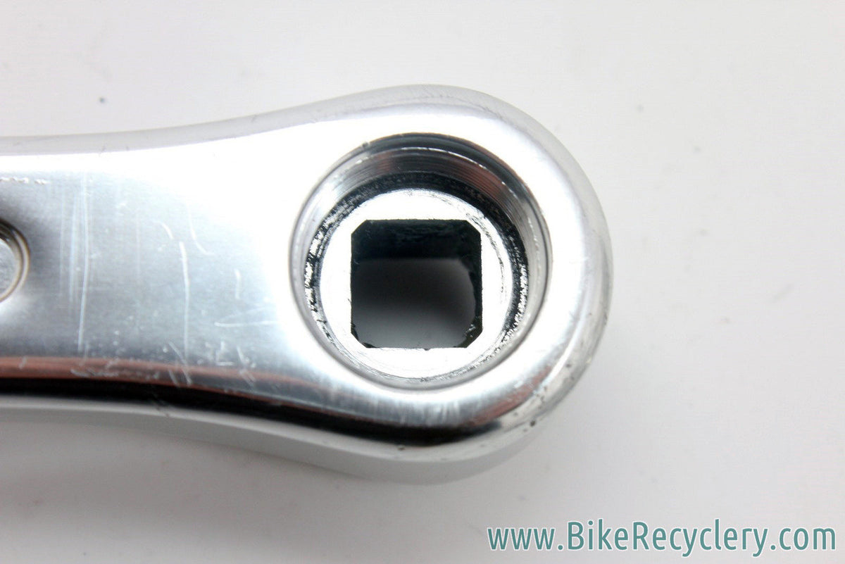 Track / Pista Crankset: Drilled Sugino 47T Chainring, Fluted, 165mm x 144mm BCD, Silver