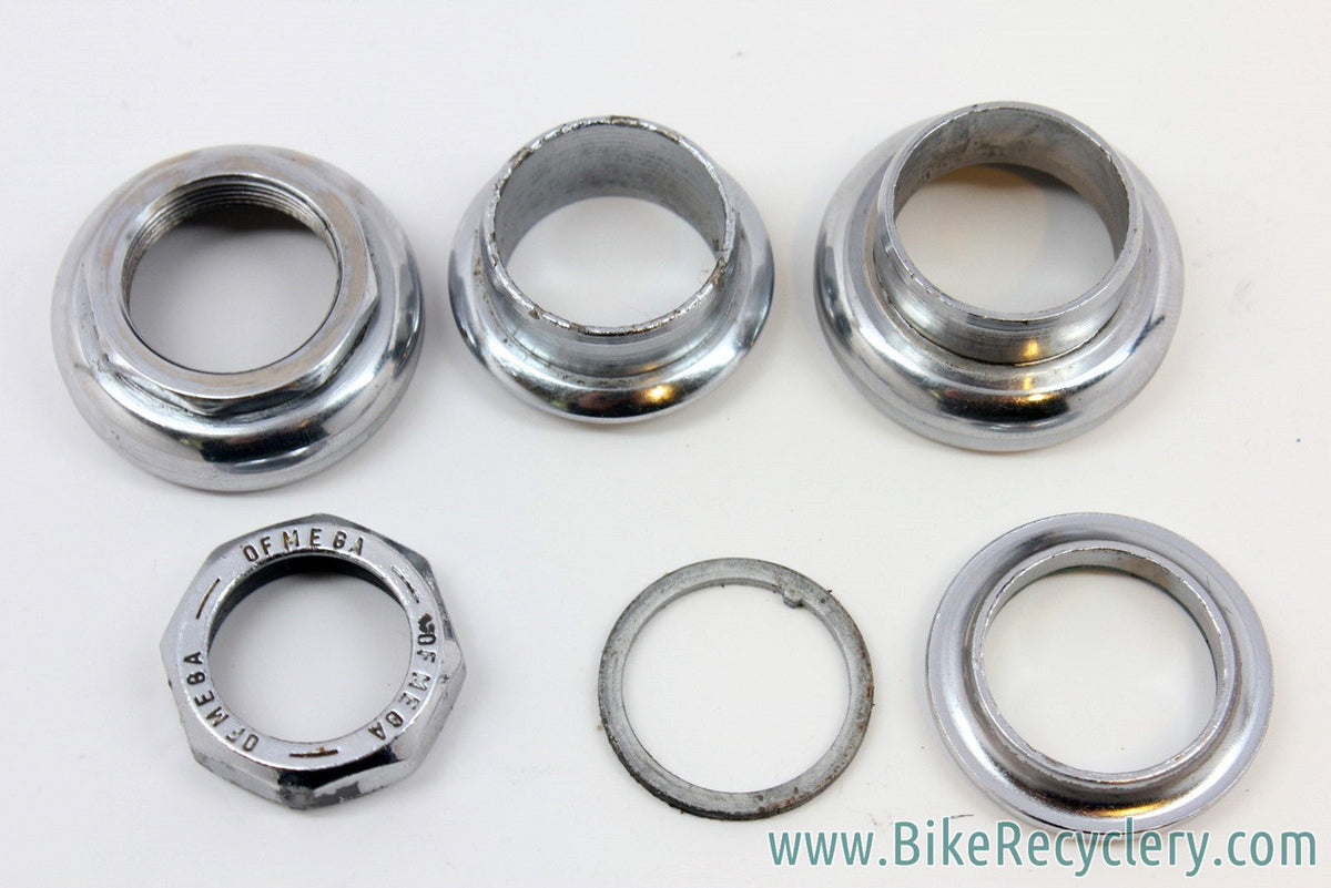 Ofmega Headset: 1" Threaded, Chrome (no bearings)