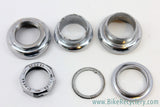 Ofmega Headset: 1" Threaded, Chrome (no bearings)