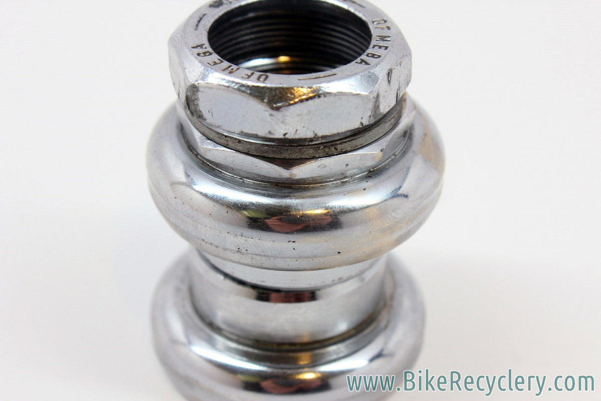 Ofmega Headset: 1" Threaded, Chrome (no bearings)