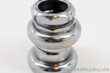 Ofmega Headset: 1" Threaded, Chrome (no bearings)