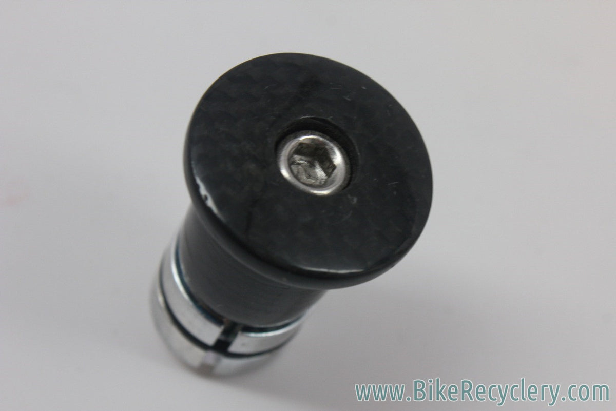 1" Fork Compression Plug & Carbon Top Cap: For Carbon Steer Tubes