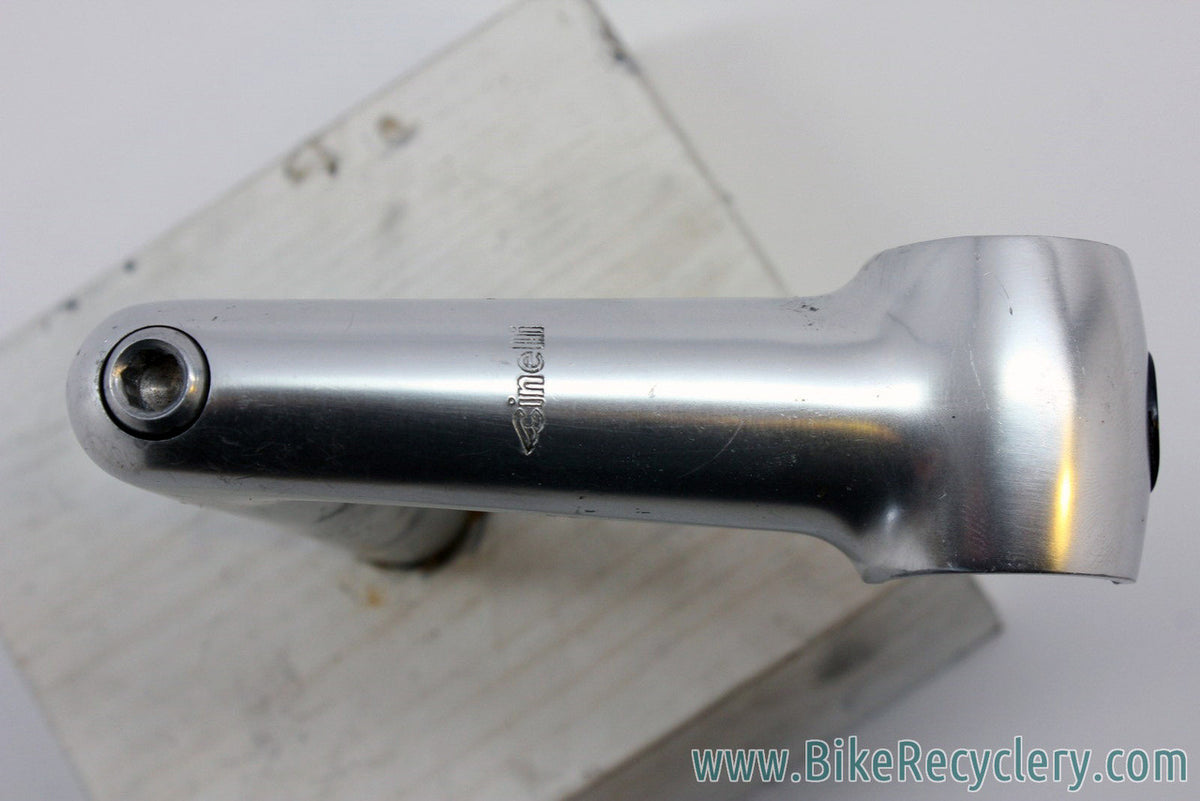 Cinelli 1R Quill Stem w/ Hidden Bolt: Silver, 100mm x 26.4