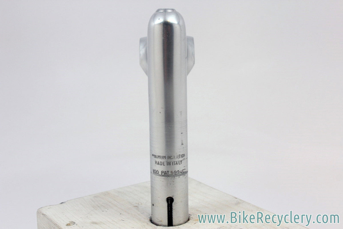 Cinelli 1R Quill Stem w/ Hidden Bolt: Silver, 100mm x 26.4