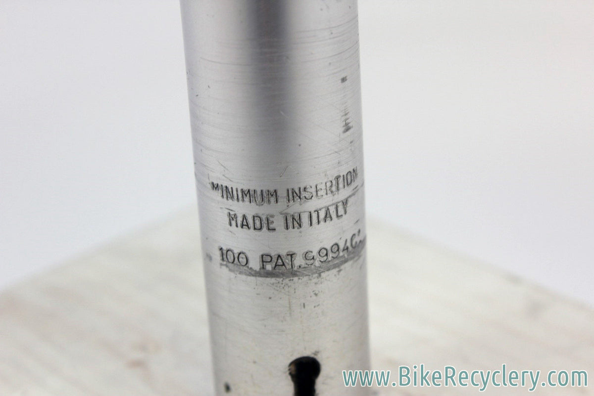 Cinelli 1R Quill Stem w/ Hidden Bolt: Silver, 100mm x 26.4