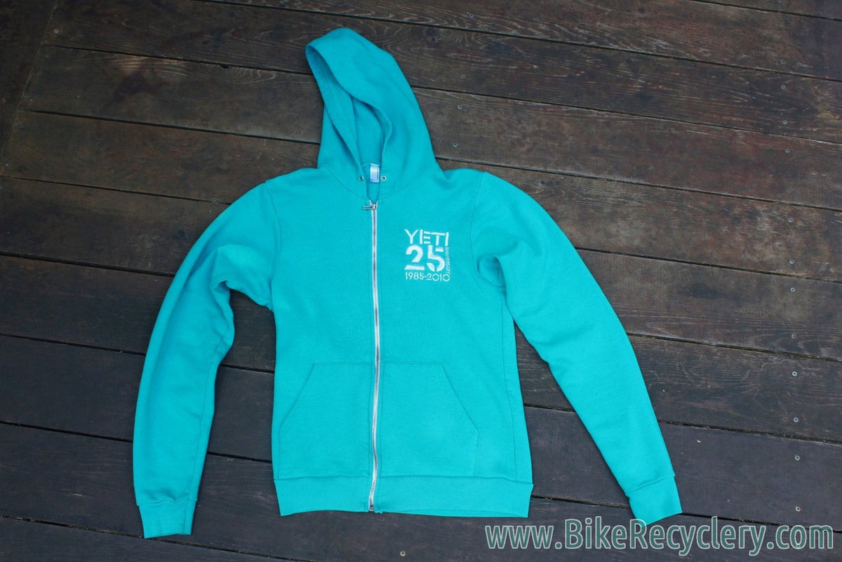 Yeti Cycles 25th Anniversary Hoodie: Vintage Headbadge Logo, Smal