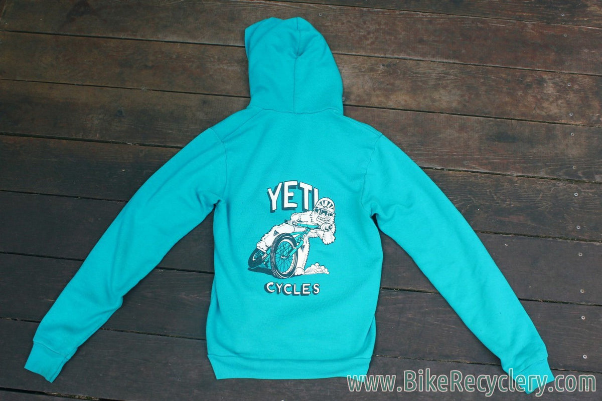 Yeti Cycles 25th Anniversary Hoodie: Vintage Headbadge Logo, Smal