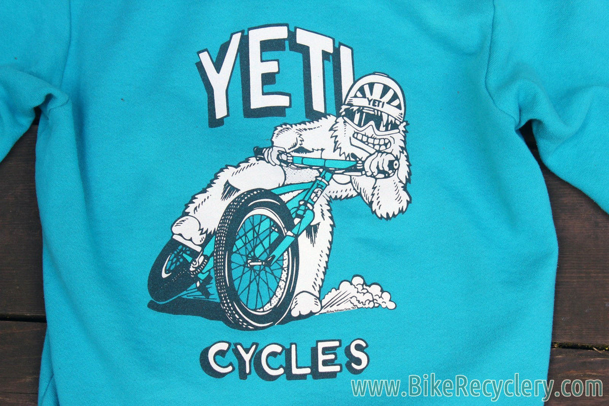 Yeti Cycles 25th Anniversary Hoodie: Vintage Headbadge Logo, Smal