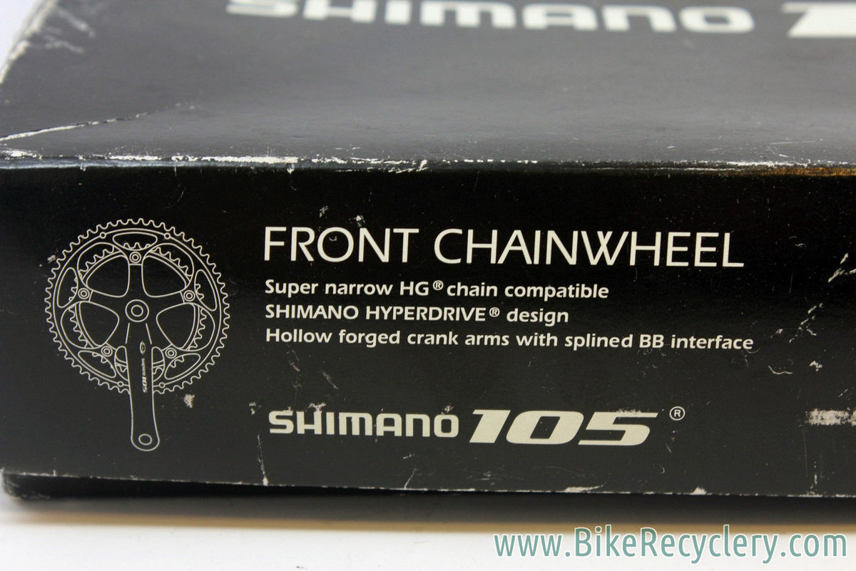 NIB/NOS Shimano 105 FC-5502 Crankset: Black Chainrings 53/39t, Octalink *Mismatched Arm Lengths 170mm/175mm