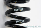 Rockshox Steel Coil Spring: 500 x 2.75", Black, NEW