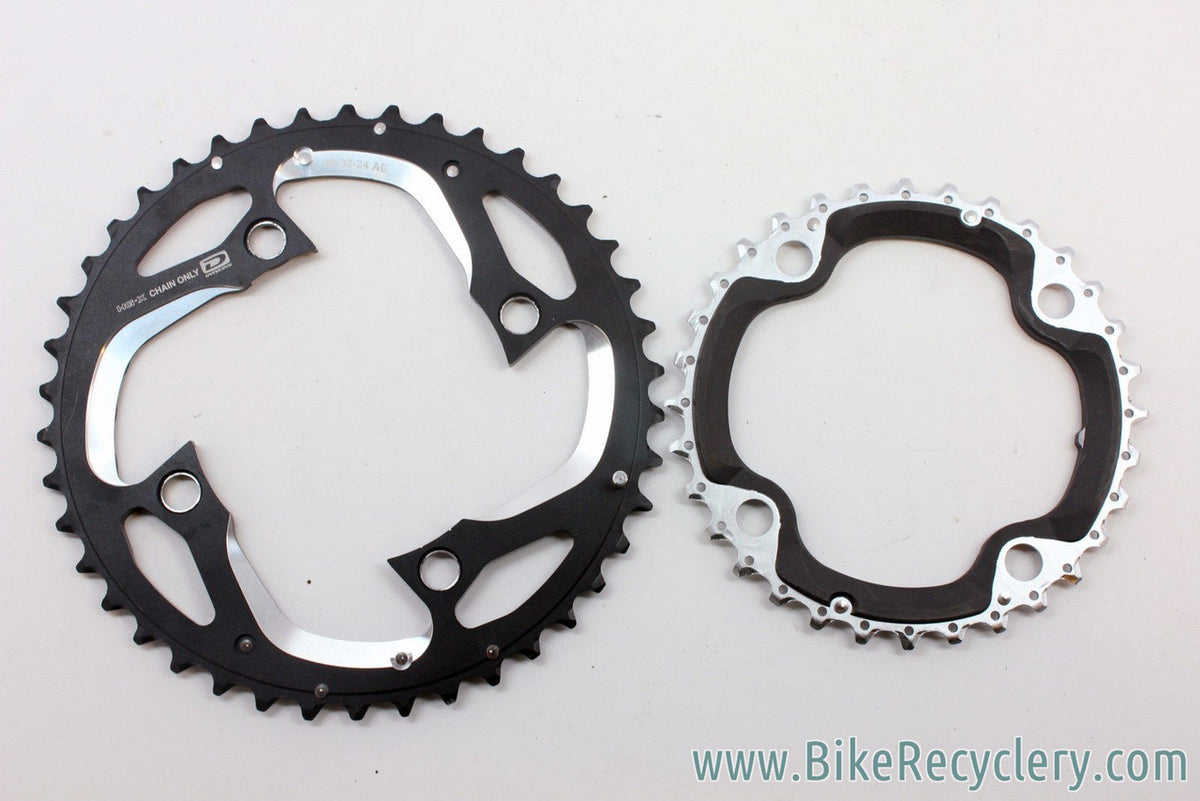 Shimano XT M780 Chainrings: 42t & 32t, 104mm, 10 Speed AE-Type