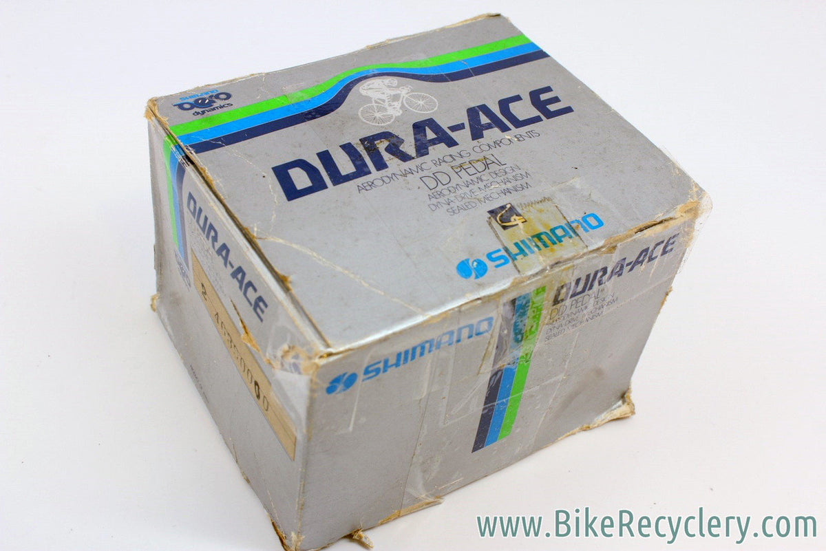 NIB/NOS Dura Ace AX PD-7200 Dyna Drive Pedals (DD): w/ Large Toe Clips & Cleats