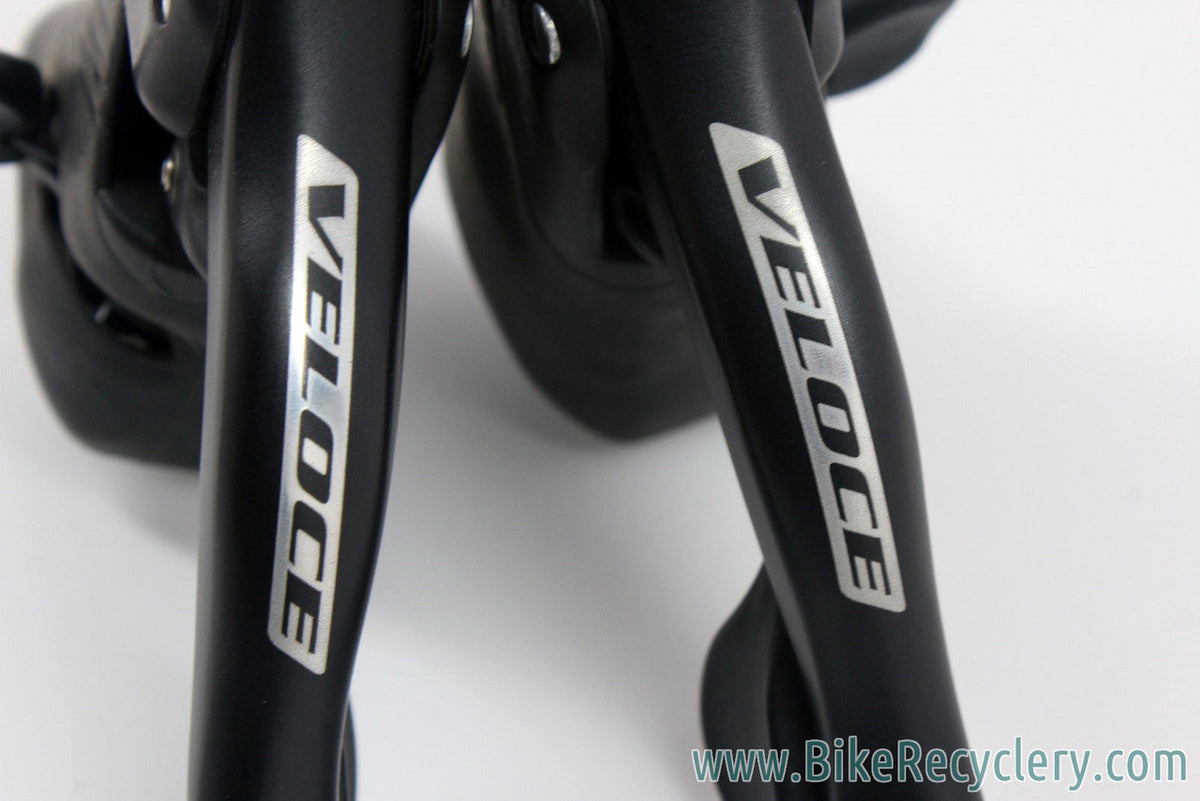 Campagnolo Veloce 10 Speed Ergo Shifters: Ultra Shift, Black, EXC+