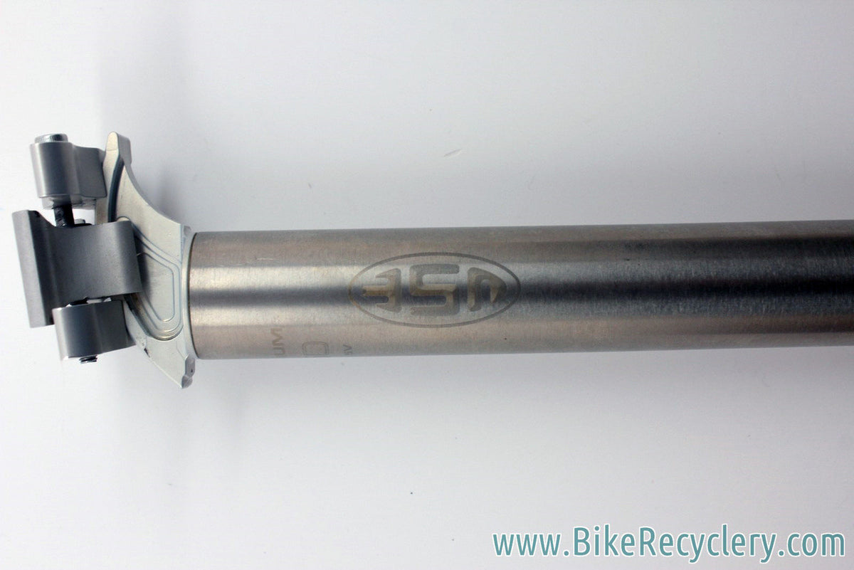 Vintage U.S.E. Alien Cyclops Titanium Seatpost: 27.2mm x 350mm, Near Mint