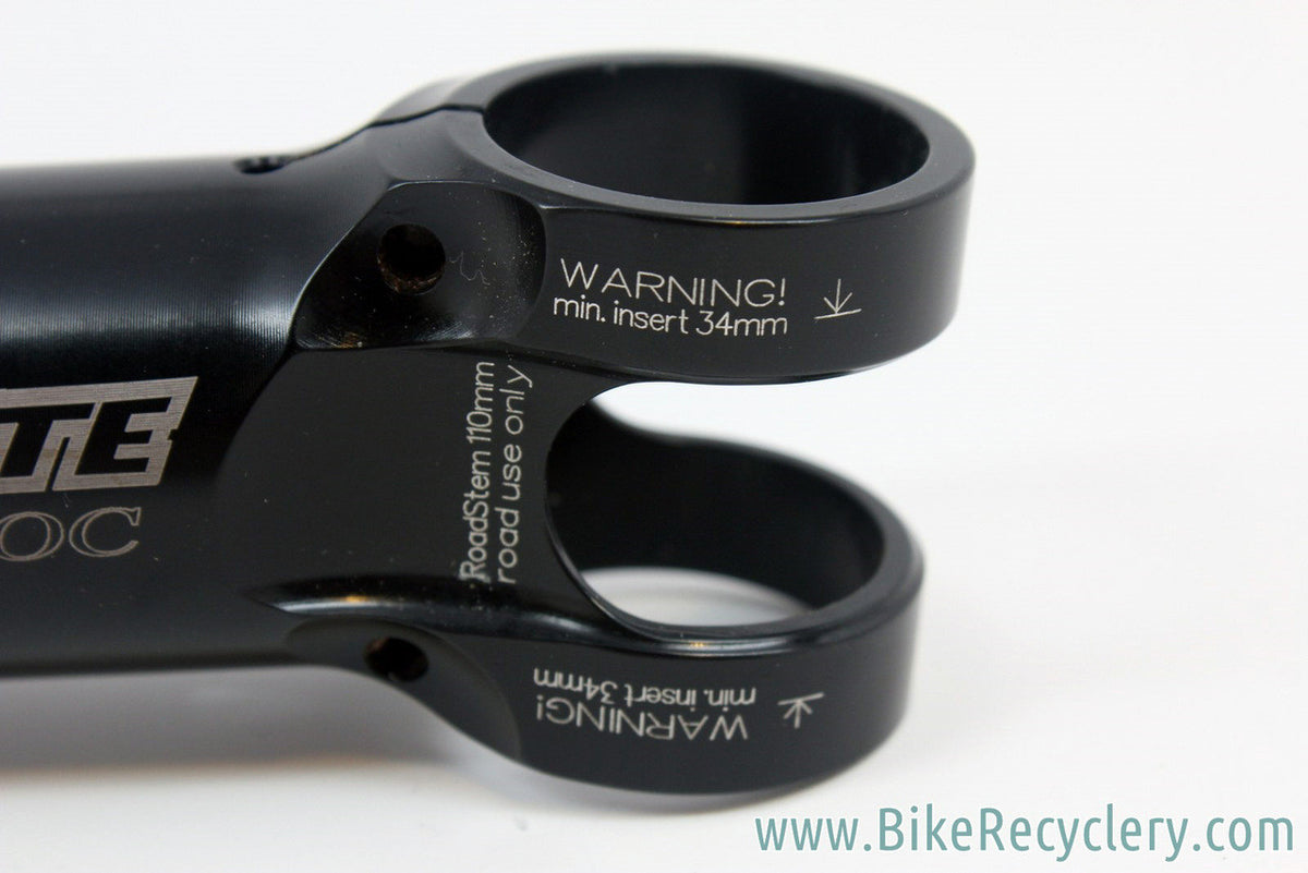 Ultralight Roadstem OC Threadless Stem: 89g! 110mm x 31.8mm, Black, 8 Degree NEW