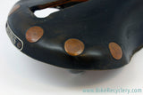 Vintage Brooks Professional Leather Saddle: Selle Anatomica Cutout, Brown, Large Brass Rivets 1970's, Near Mint