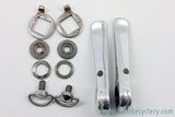 Rivendell Silver Downtube Shifters: Power Ratchet Retro Friction