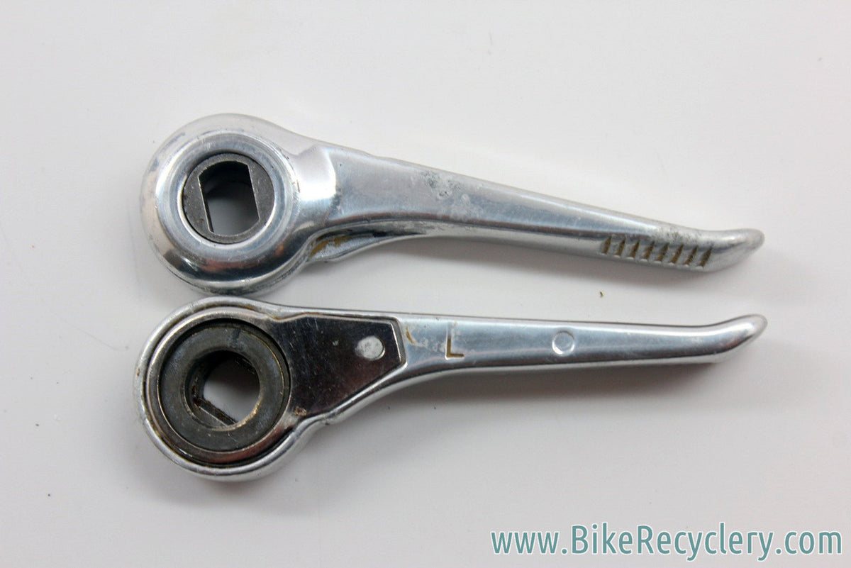 Rivendell Silver Downtube Shifters: Power Ratchet Retro Friction