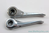 Rivendell Silver Downtube Shifters: Power Ratchet Retro Friction
