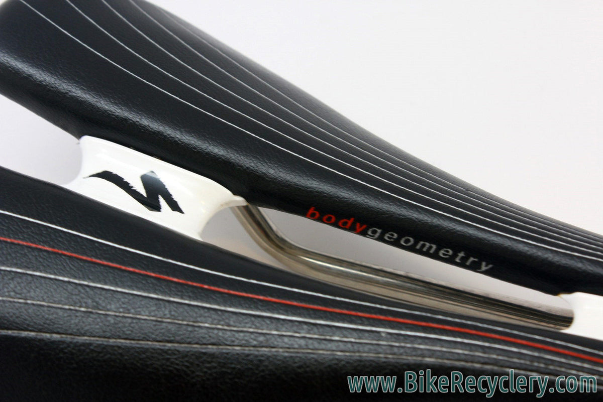 Specialized BG Romin Expert Ti Saddle: Black / Red, 130mm, 1st Gen, MINT ~20 Miles