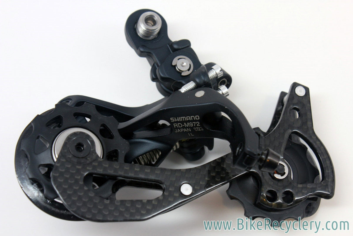 NEW Shimano XTR 9 Speed RD-M972 GS Rear Derailleur: Shadow, Carbon Mid Cage