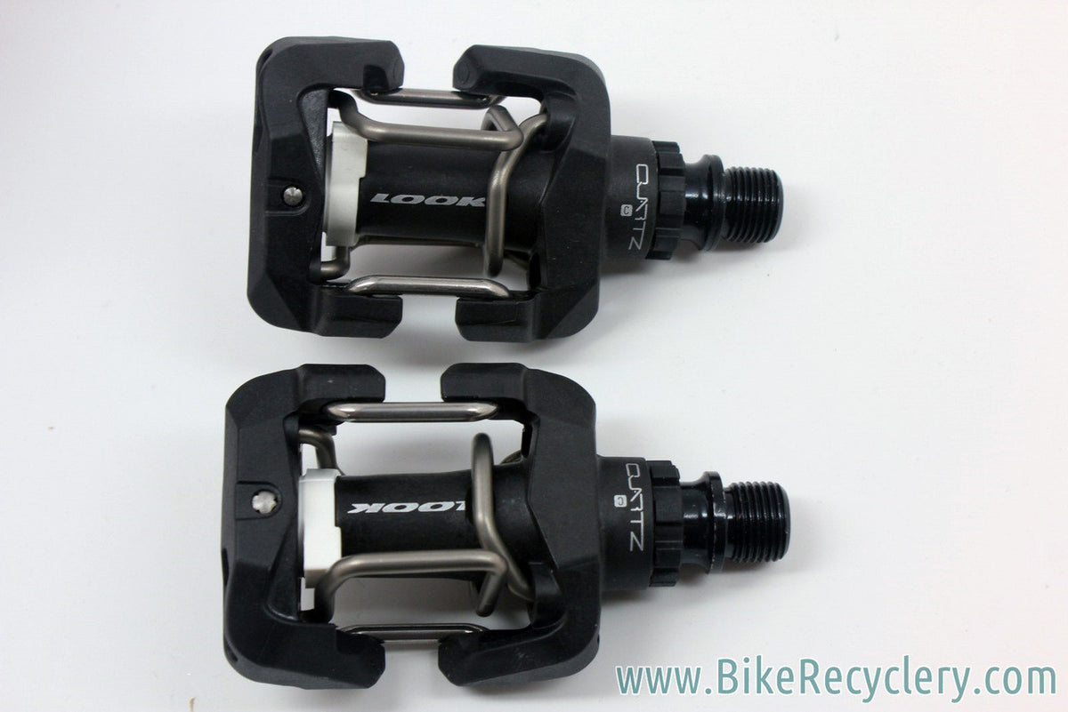 NEW Look Quartz Carbon Clipless Mountain Bike Pedals w/ Cleats: Black