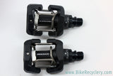 NEW Look Quartz Carbon Clipless Mountain Bike Pedals w/ Cleats: Black