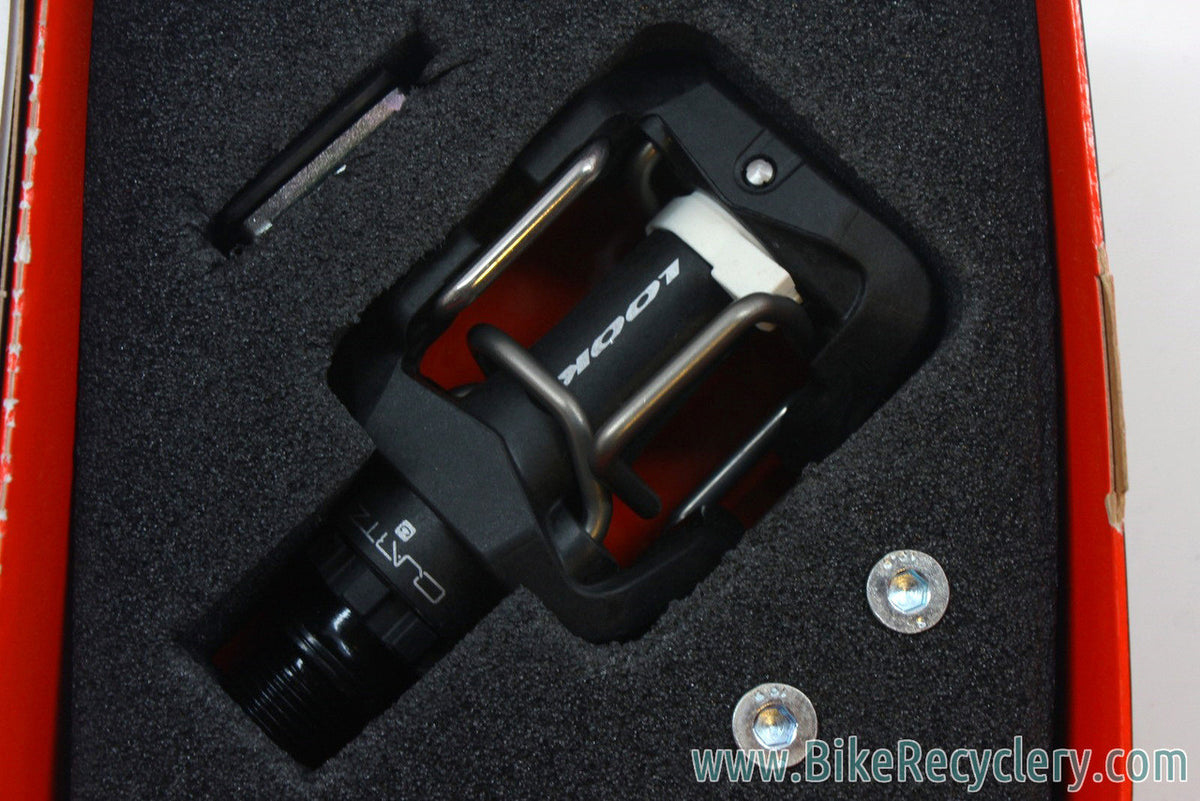 NEW Look Quartz Carbon Clipless Mountain Bike Pedals w/ Cleats: Black