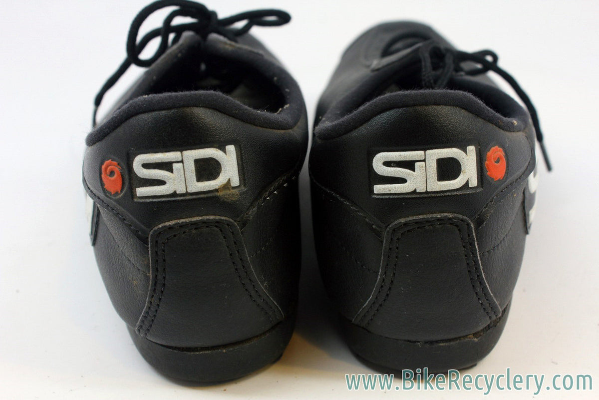 Sidi Touring / Track Platform Shoes: Leather, Lace Up, For Toe Clips, Size 40 EU / 9 US Womens