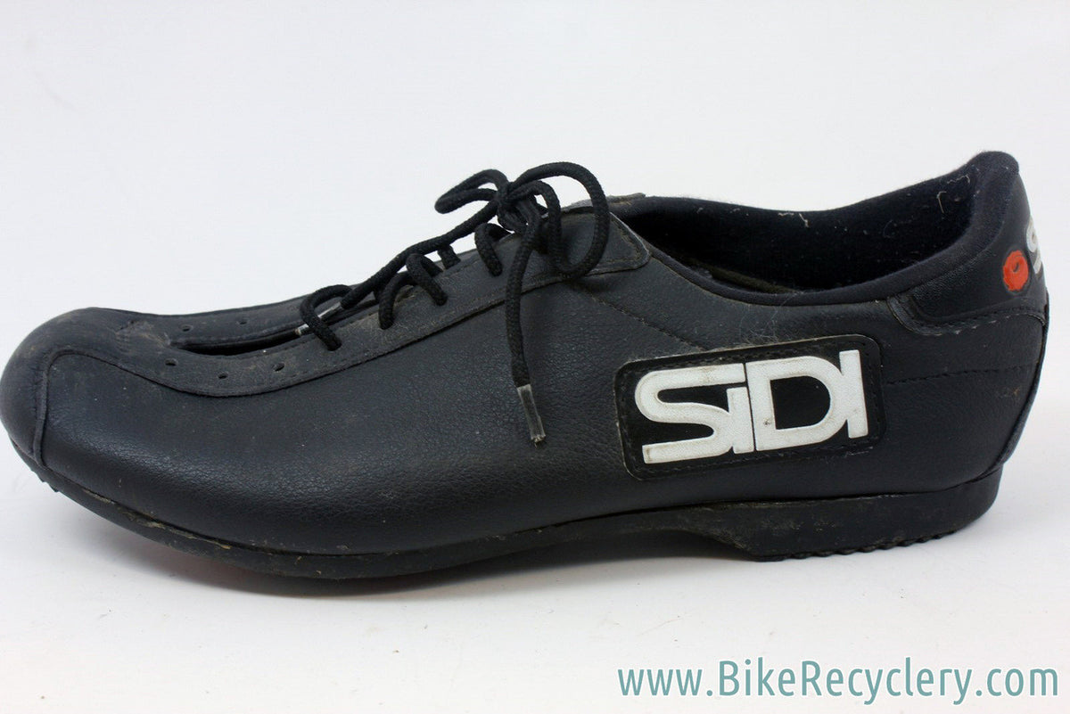 Sidi Touring / Track Platform Shoes: Leather, Lace Up, For Toe Clips, Size 40 EU / 9 US Womens