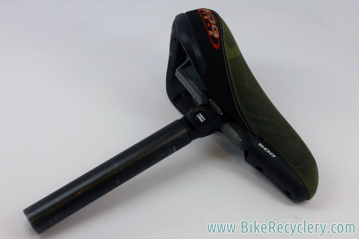 SDG I-Sky I-Beam Saddle w/ Seatpost: 31.6mm, Camo, For DH / Dirt Jump