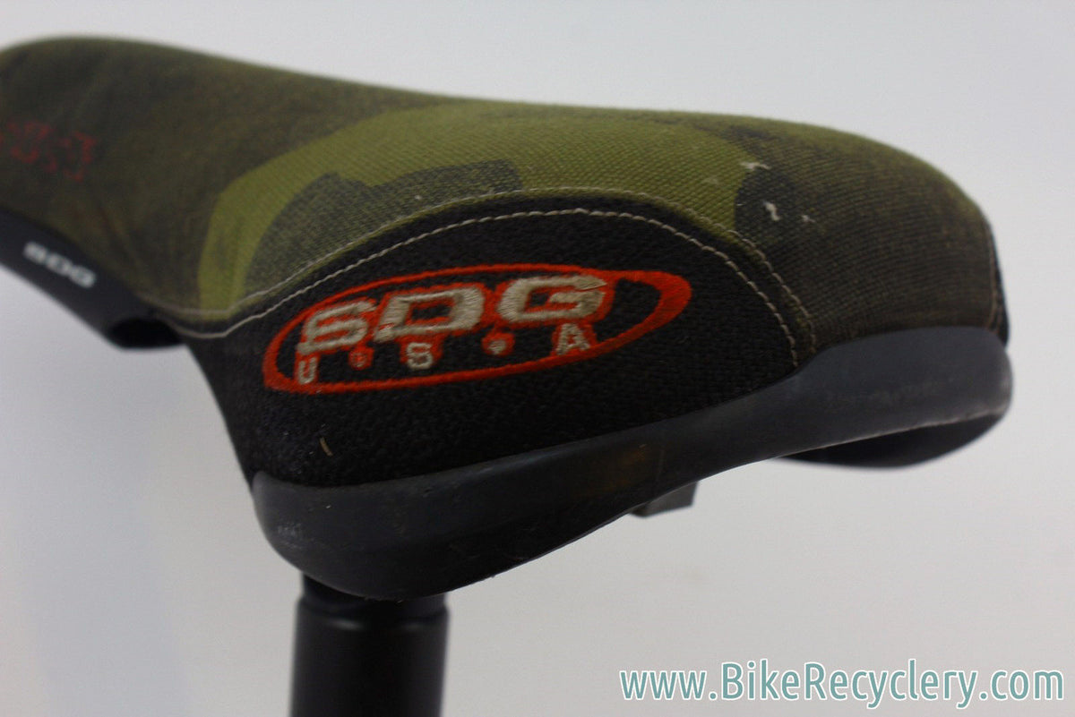 SDG I-Sky I-Beam Saddle w/ Seatpost: 31.6mm, Camo, For DH / Dirt Jump