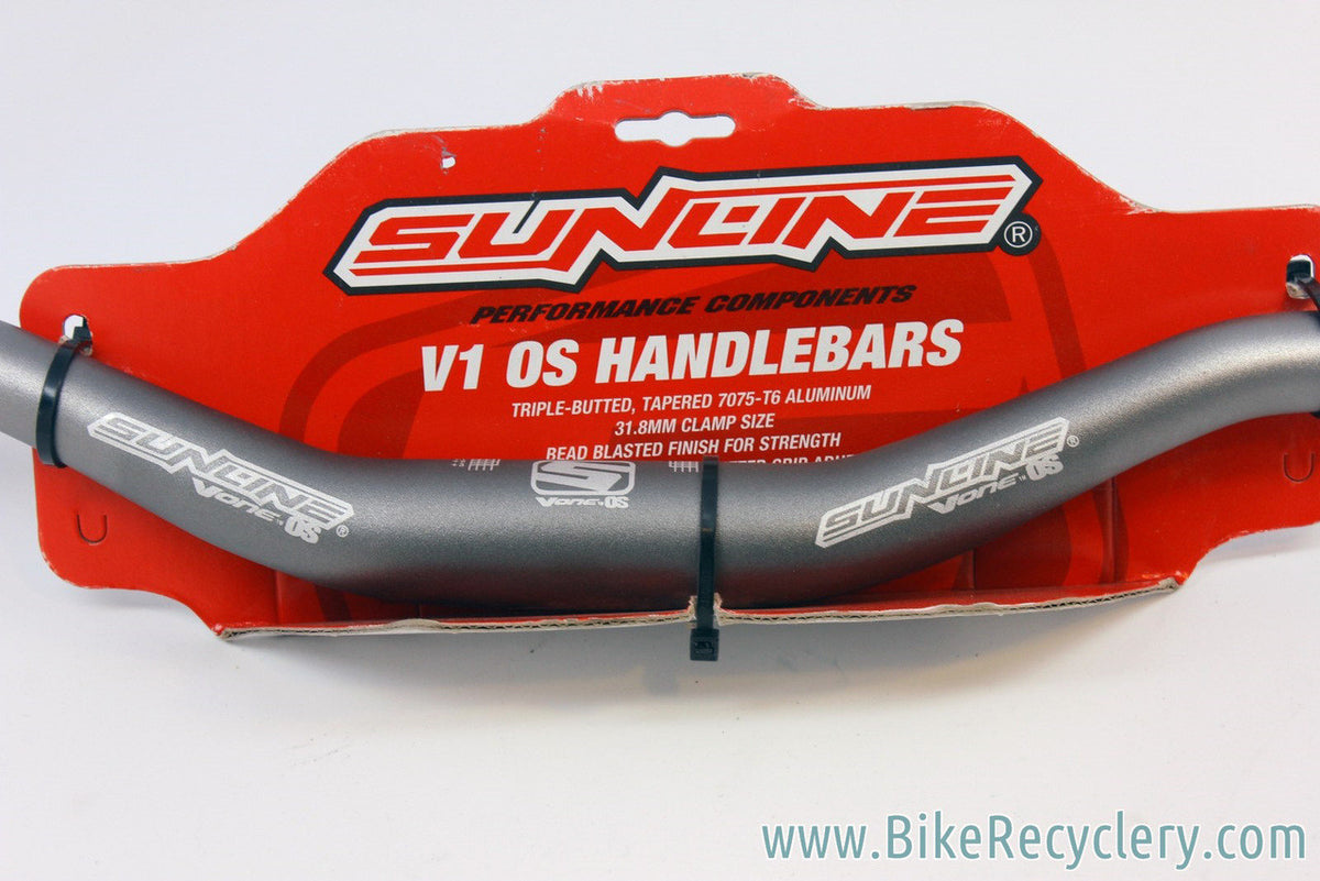 Sunline VS 01 Mountain Bike Riser Handlebar: 710mm x 31.8mm, 19mm Rise, Grey, NEW