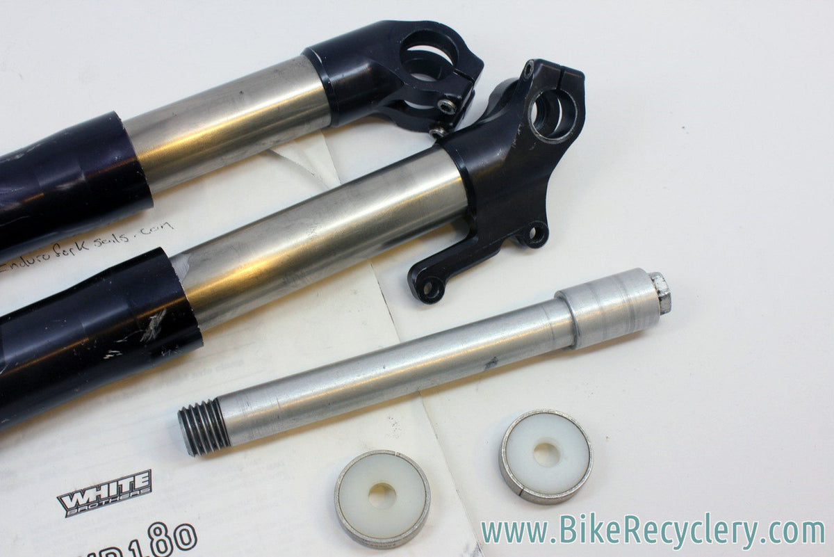 White Brothers UD-150 / UD180 Fork Parts: 20mm Axle, Fork Ends, Seals, Stanchions, Leg, Manual