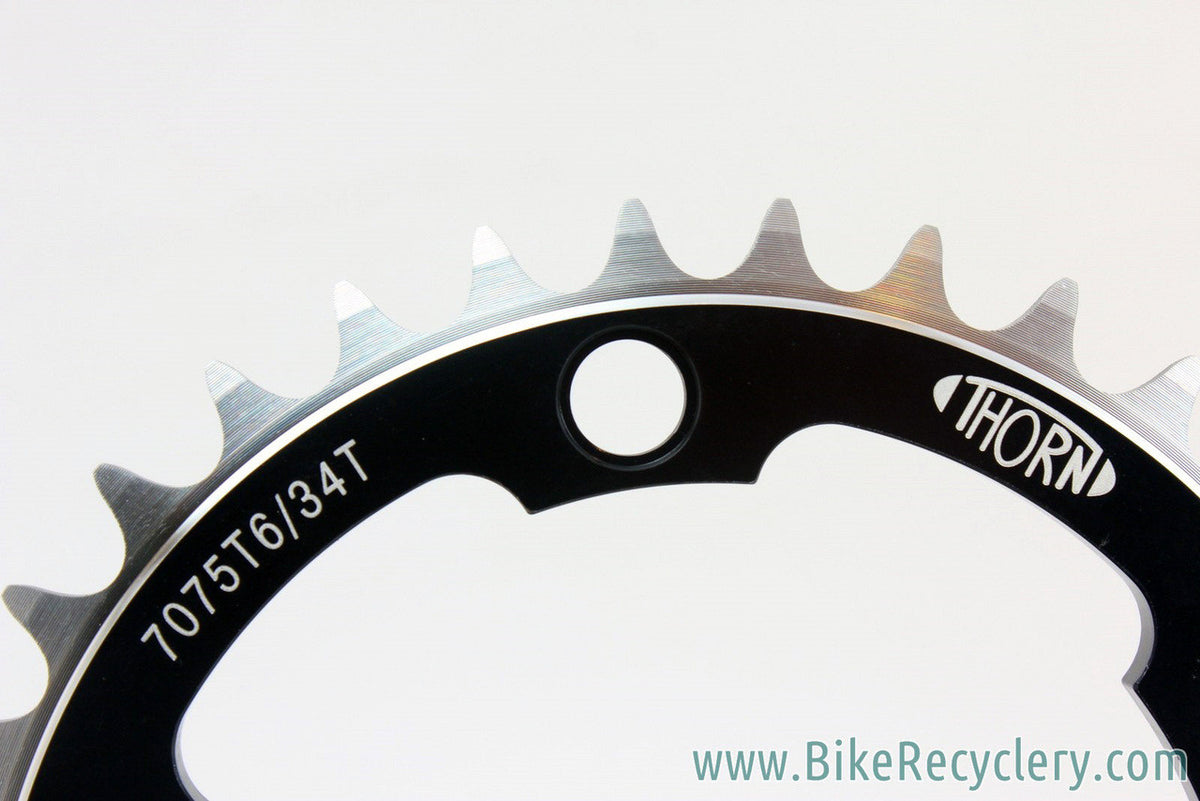 Thorn Chainring: 34T x 110mm: Single Speed, Black, Made in England