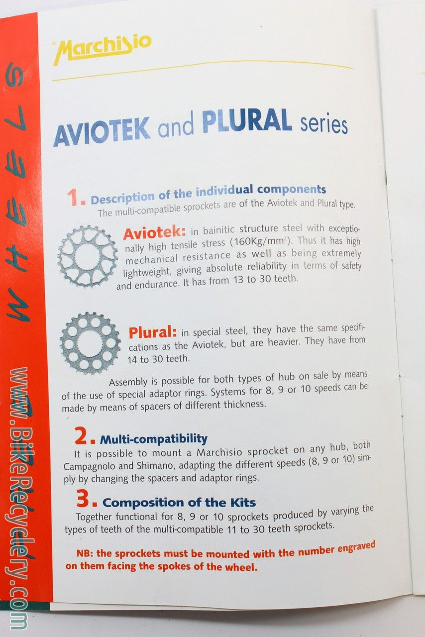 NOS Marchisio MKT / Aviotek Campagnolo 10-Speed Cassette: 11-25t