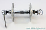 1950's Campagnolo Gran Sport High Flange Front Hub: 3-Piece, Open-C QR Skewer, 36H