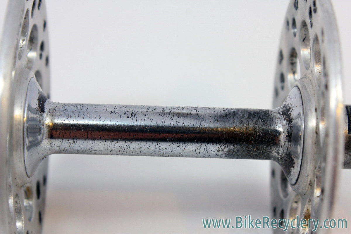 1950's Campagnolo Gran Sport High Flange Front Hub: 3-Piece, Open-C QR Skewer, 36H