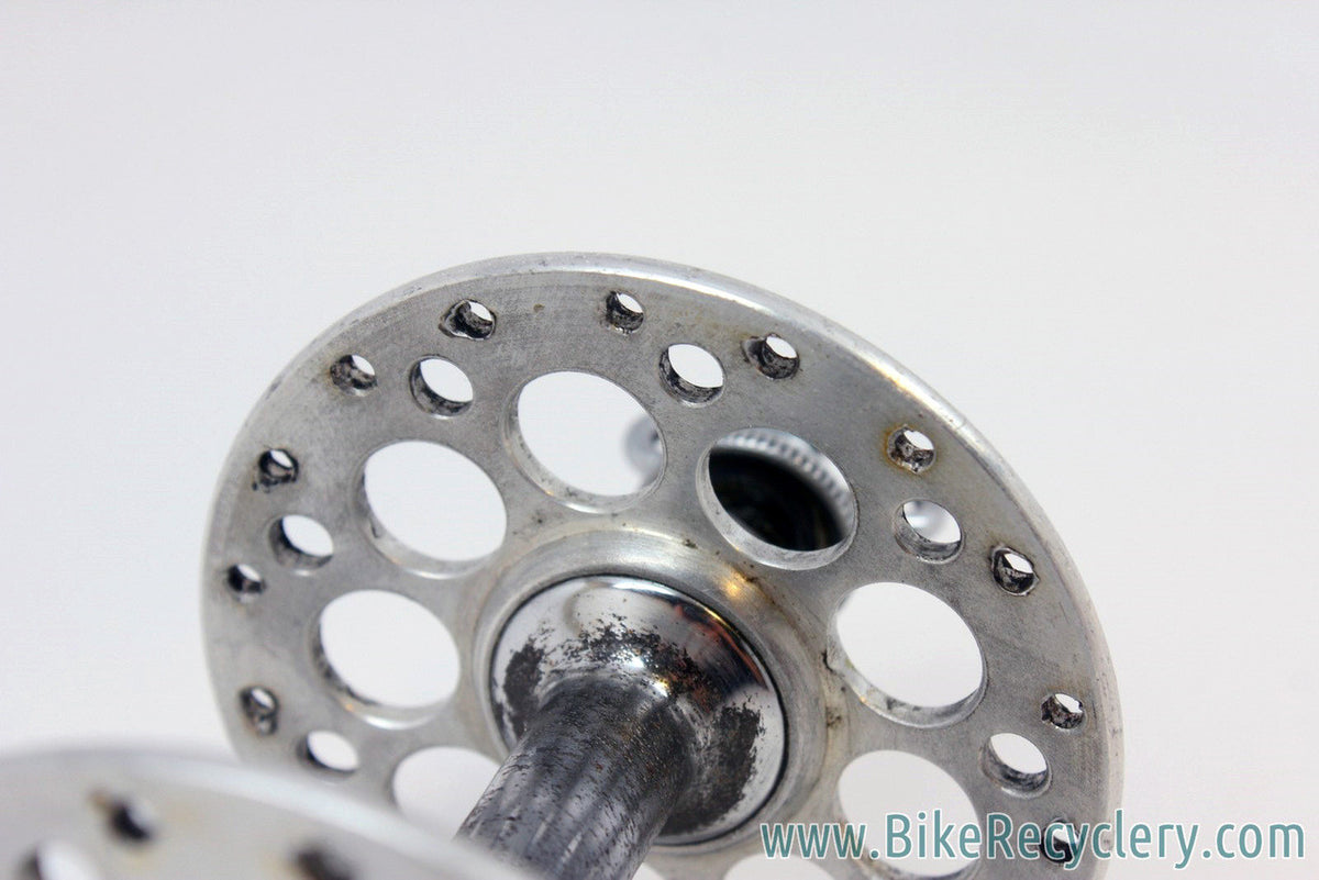 1950's Campagnolo Gran Sport High Flange Front Hub: 3-Piece, Open-C QR Skewer, 36H