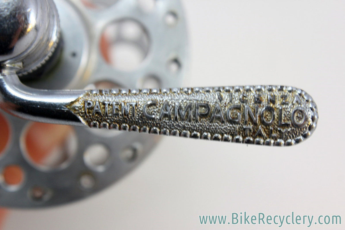1950's Campagnolo Gran Sport High Flange Front Hub: 3-Piece, Open-C QR Skewer, 36H