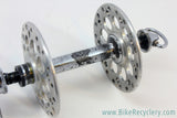 1950's Campagnolo Gran Sport High Flange Front Hub: 3-Piece, Open-C QR Skewer, 36H