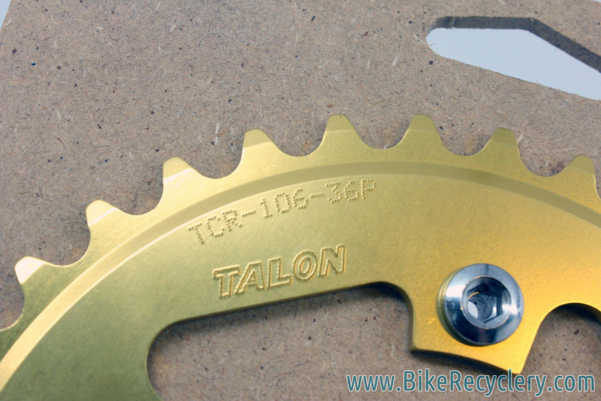 Talon XL Gold Anodized Chainring: 36t x 94mm BCD, UK Made, NEW