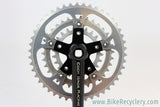 1980's Cook Brothers CBR Dog Bone Crankset: Black, 171mm, 110/74mm, RARE & NEAR MINT