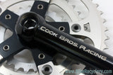1980's Cook Brothers CBR Dog Bone Crankset: Black, 171mm, 110/74mm, RARE & NEAR MINT