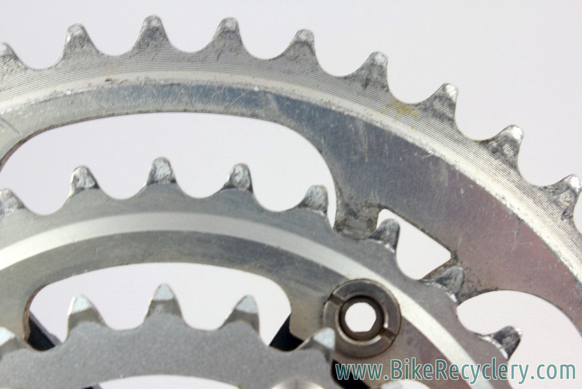 1980's Cook Brothers CBR Dog Bone Crankset: Black, 171mm, 110/74mm, RARE & NEAR MINT