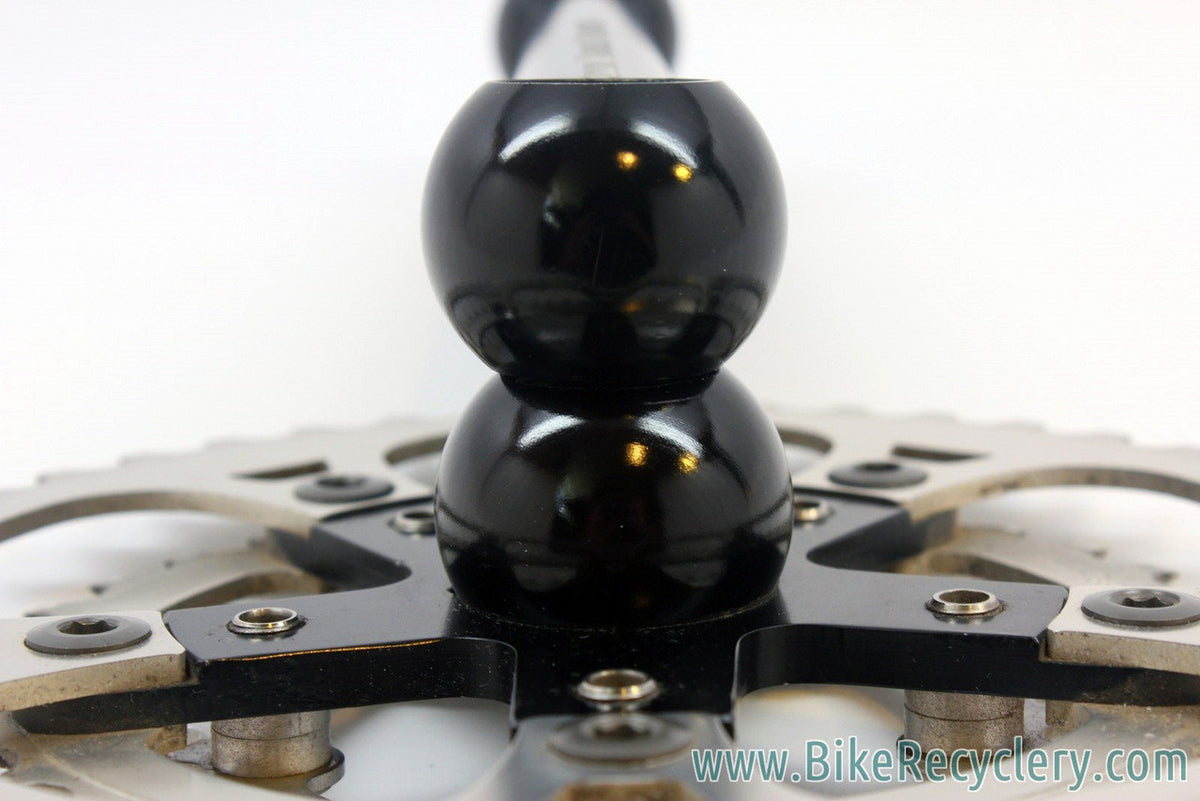 1980's Cook Brothers CBR Dog Bone Crankset: Black, 171mm, 110/74mm, RARE & NEAR MINT
