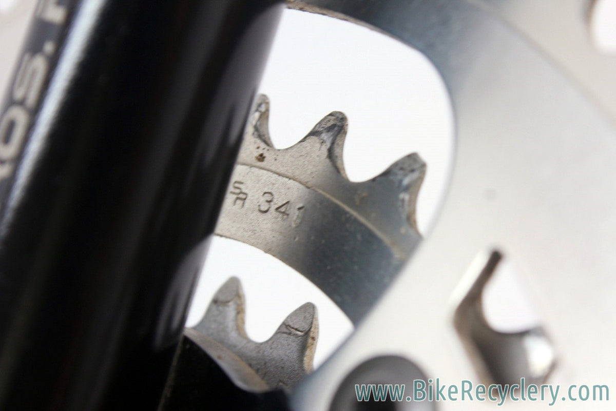 1980's Cook Brothers CBR Dog Bone Crankset: Black, 171mm, 110/74mm, RARE & NEAR MINT